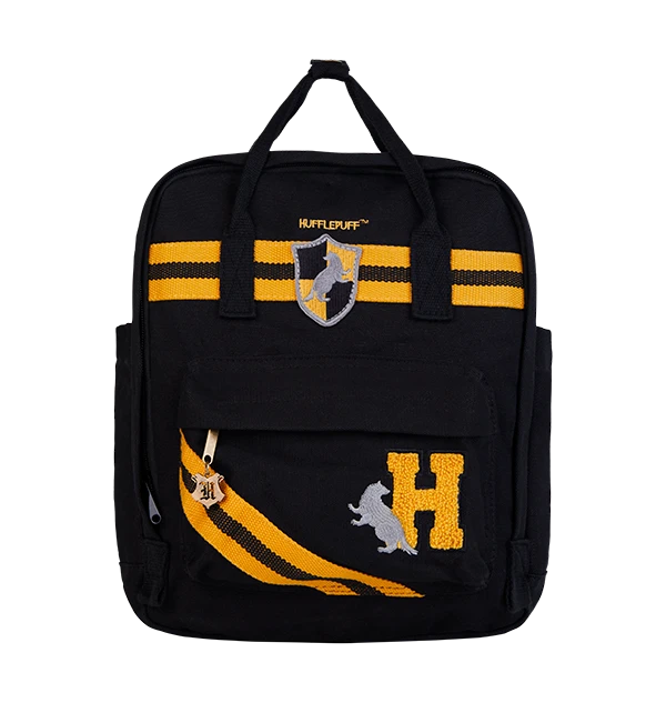 Warner Bros Best Sellers Hufflepuff Logo Backpack 3 Warner Bros Best Sellers Hufflepuff Logo Backpack