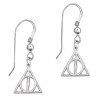 Warner Bros Deathly Hallows Sterling Silver Earrings Jewellery 1 Warner Bros Deathly Hallows Sterling Silver Earrings Jewellery