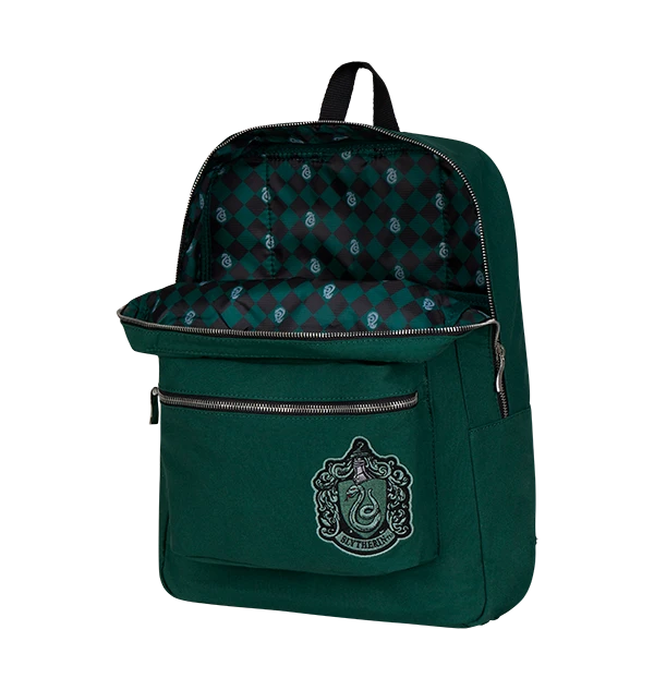 Warner Bros Slytherin Lined Backpack 5 Warner Bros Slytherin Lined Backpack