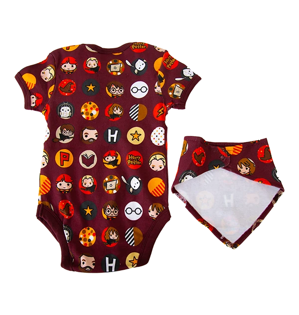 Warner Bros Kawaii Dot Baby Body Suit And Bib Set 4 Warner Bros Kawaii Dot Baby Body Suit And Bib Set