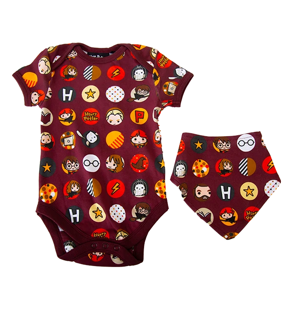 Warner Bros Kawaii Dot Baby Body Suit And Bib Set 3 Warner Bros Kawaii Dot Baby Body Suit And Bib Set