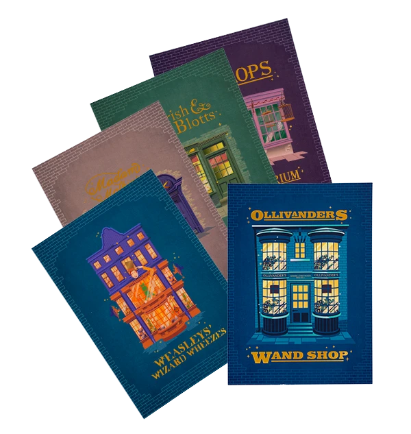 Warner Bros Diagon Alley Post Cards Best Sellers 3 Warner Bros Diagon Alley Post Cards Best Sellers