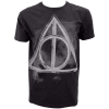 Warner Bros Best Sellers Deathly Hallows Smoky Charcoal T-Shirt