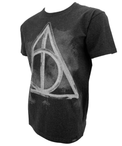 Warner Bros Best Sellers Deathly Hallows Smoky Charcoal T-Shirt