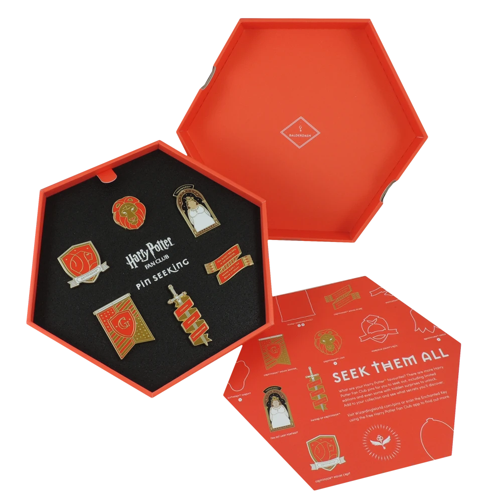Warner Bros First Edition Gryffindor Enamel Pin Set 4 Warner Bros First Edition Gryffindor Enamel Pin Set