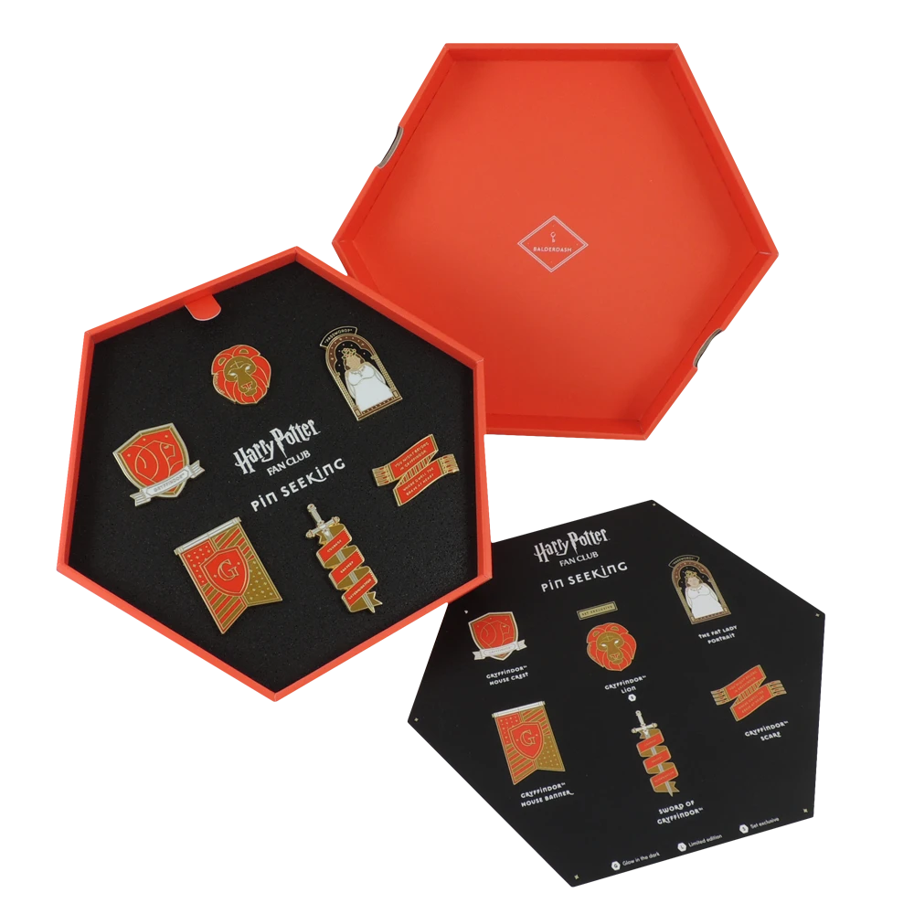 Warner Bros First Edition Gryffindor Enamel Pin Set 5 Warner Bros First Edition Gryffindor Enamel Pin Set