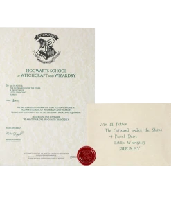 Warner Bros Exclusives Harry Potter's Hogwarts Acceptance Letter