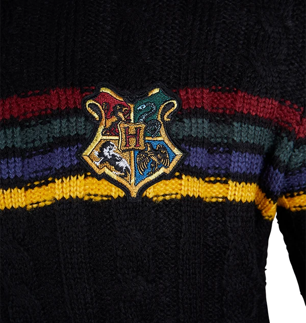 Warner Bros Best Sellers Hogwarts School Crest Knitted Sweater 5 Warner Bros Best Sellers Hogwarts School Crest Knitted Sweater