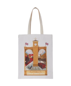 Warner Bros Platform 9¾ MinaLima Platform 9 3/4 Print Tote Bag