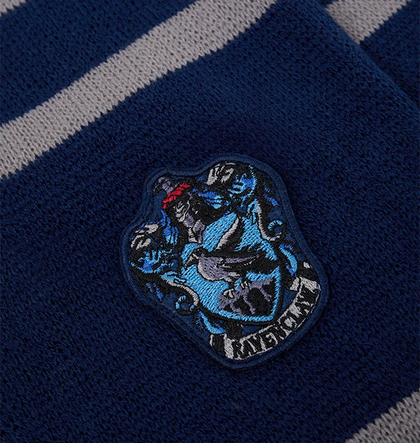 Warner Bros Ravenclaw Knitted Crest Scarf 4 Warner Bros Ravenclaw Knitted Crest Scarf