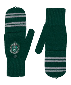 Warner Bros Best Sellers Slytherin Knitted Mitten Capped Gloves
