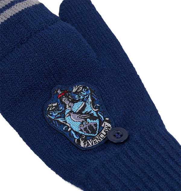 Warner Bros Ravenclaw Knitted Mitten Capped Gloves 5 Warner Bros Ravenclaw Knitted Mitten Capped Gloves