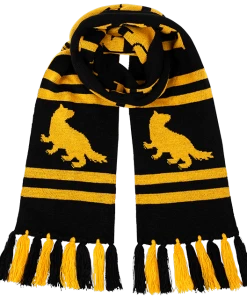 Warner Bros Best Sellers Hufflepuff Reversible Knit Scarf