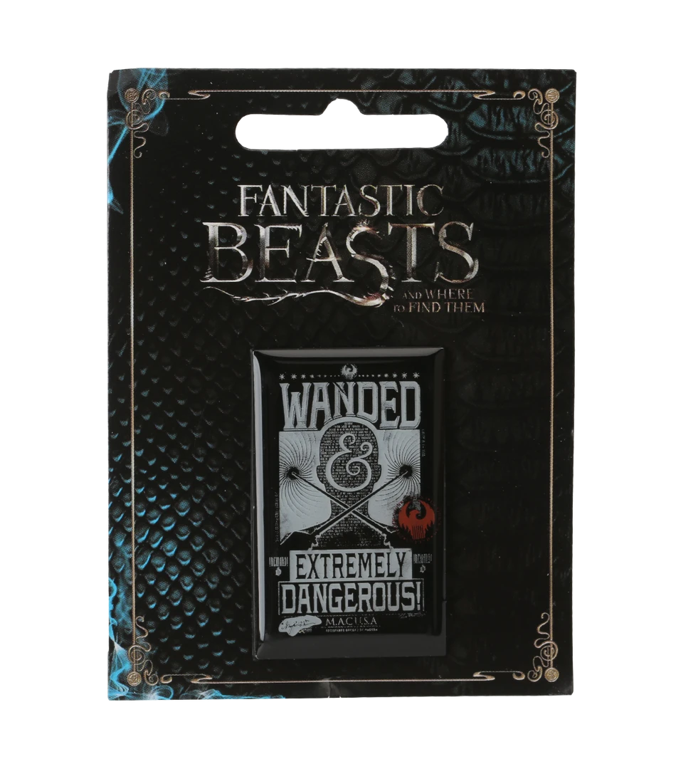 Warner Bros Fantastic Beasts Wanded & Dangerous Pin Badge 4 Warner Bros Fantastic Beasts Wanded & Dangerous Pin Badge