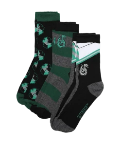 Warner Bros Slytherin House 3-Pack Socks