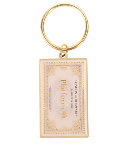 Warner Bros Hogwarts Express Ticket Keyring Platform 9¾