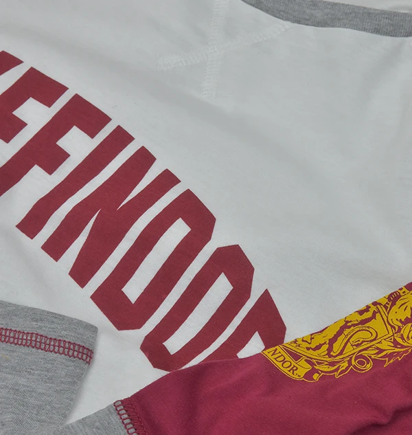 Warner Bros Gryffindor Ladies Raglan Shirt 5 Warner Bros Gryffindor Ladies Raglan Shirt