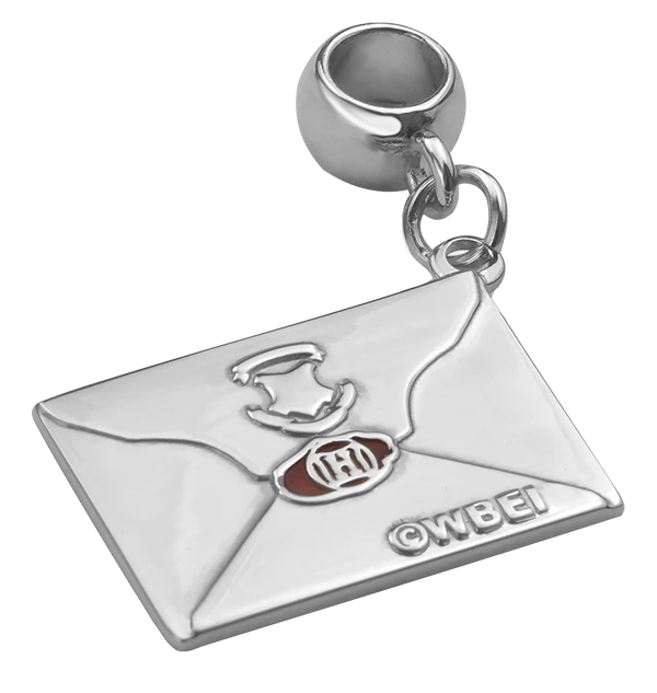 Warner Bros Personalised Hogwarts Acceptance Letter Charm 4 Warner Bros Personalised Hogwarts Acceptance Letter Charm